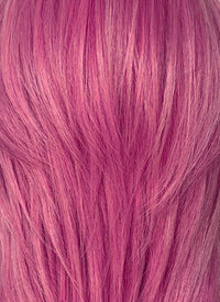 KPop Demon Hunters Saja Boys Romance Yaki Hot Pink Straight Lace Front Synthetic Men's Wig LF6141