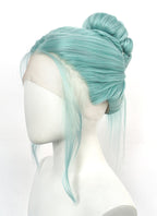 Pastel Green Braided Yaki Lace Front Synthetic Hair Wig LF6152A