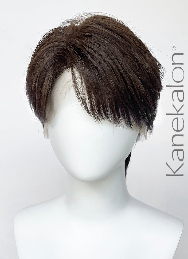Love and Deepspace Caleb Brunette Straight Yaki 13" x 6" Lace Top Kanekalon Synthetic Men's Wig LF6153