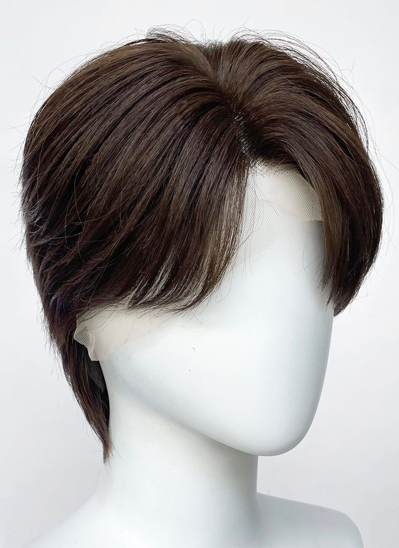 Love and Deepspace Caleb Brunette Straight Yaki 13" x 6" Lace Top Kanekalon Synthetic Men's Wig LF6153