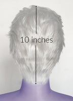 Critical Role Essek Thelyss White Straight Lace Front Synthetic Men's Wig LF6175