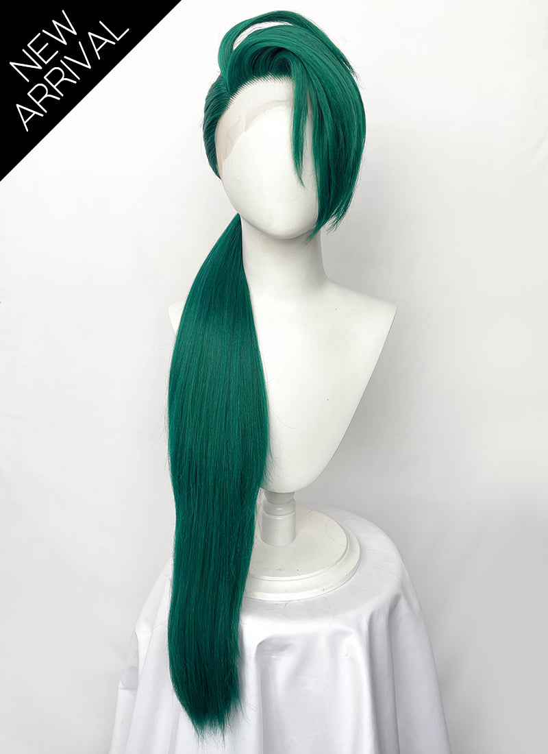 Pokémon Scarlet Pokémon Violet Rika Green Ponytail Lace Front Wig LF6187