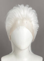 White Straight Lace Front Synthetic Men's Wig LF6188