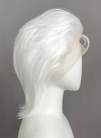 White Straight Lace Front Synthetic Men's Wig LF6188