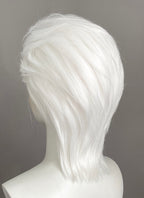 White Straight Lace Front Synthetic Men's Wig LF6188