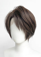 Final Fantasy VIII Squall Leonhart Brunette Straight Lace Front Synthetic Men's Wig LF6189