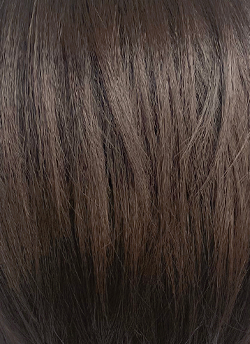 Final Fantasy VIII Squall Leonhart Brunette Straight Lace Front Synthetic Men's Wig LF6189