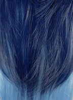 Dark Moon: THE BLOOD ALTAR SOLON Straight Two Tone Blue Lace Front Synthetic Wig LF6190