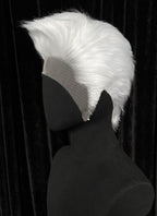 Critical Role The Legend of Vox Machina Percy Straight Pure White 13" x 5" Lace Top Synthetic Men's Wig LF6196