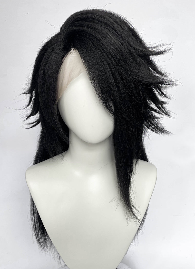 Final Fantasy Vincent Valentine Black Straight Lace Front Synthetic Men's Wig LF6198