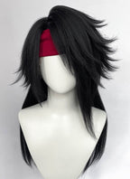 Final Fantasy Vincent Valentine Black Straight Lace Front Synthetic Men's Wig LF6198