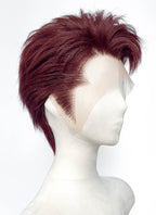 Love and Deepspace Valko Straight Cherry Red Lace Front Synthetic Men's Wig LF6200