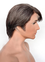 Hannibal Dr. Hannibal Lecter Straight Mixed Brown Lace Front Synthetic Men's Wig NM028