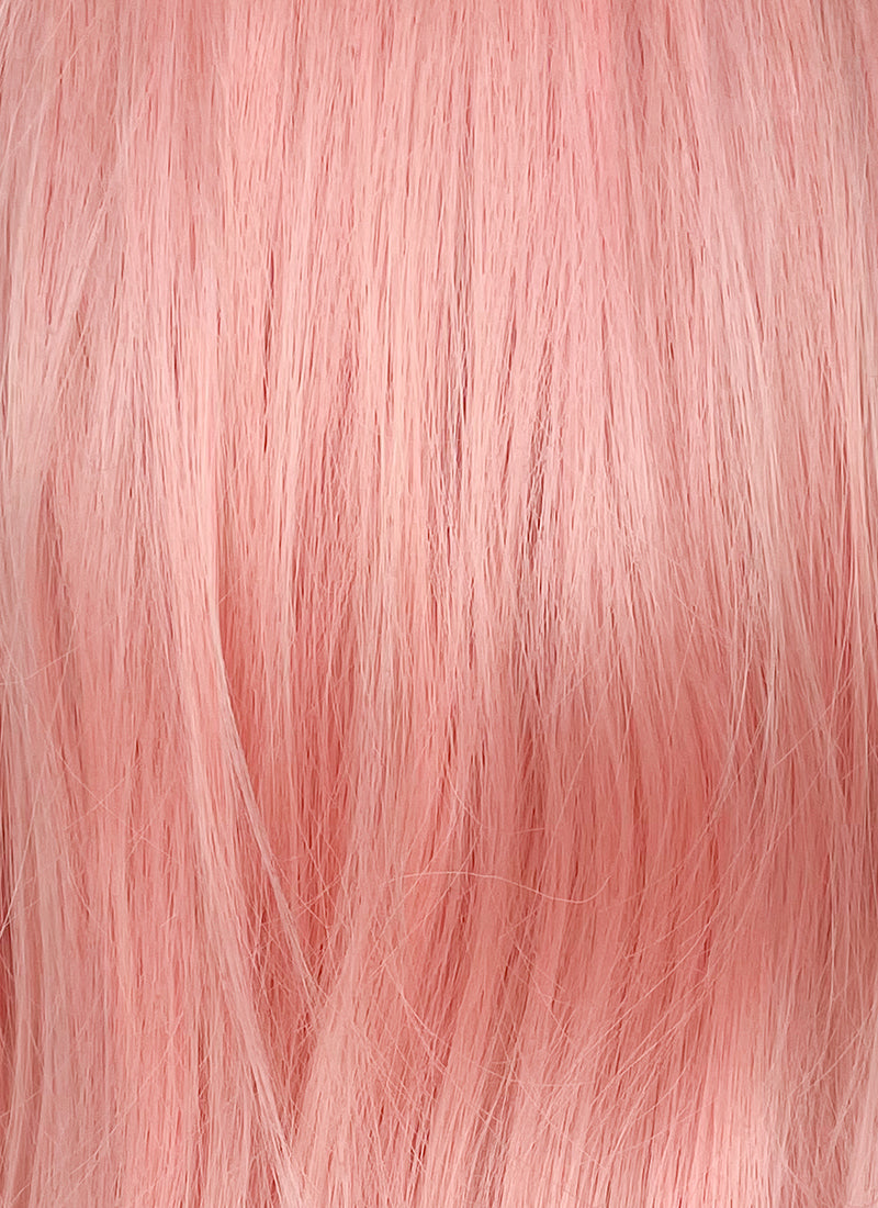 Pink Straight Bob Lace Front Synthetic Hair Wig LF8011