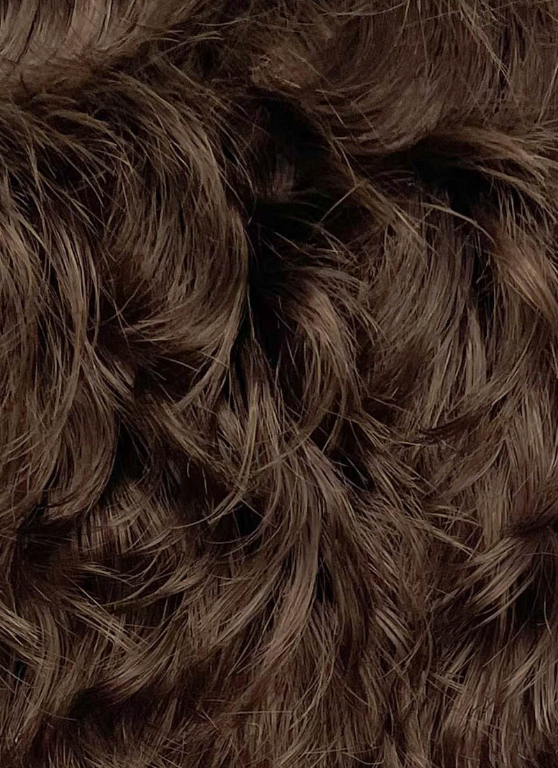 Brunette Wavy Lace Front Synthetic Men's Wig NM029