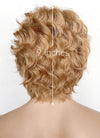 Golden Blonde Wavy Lace Front Synthetic Men's Wig LF8036
