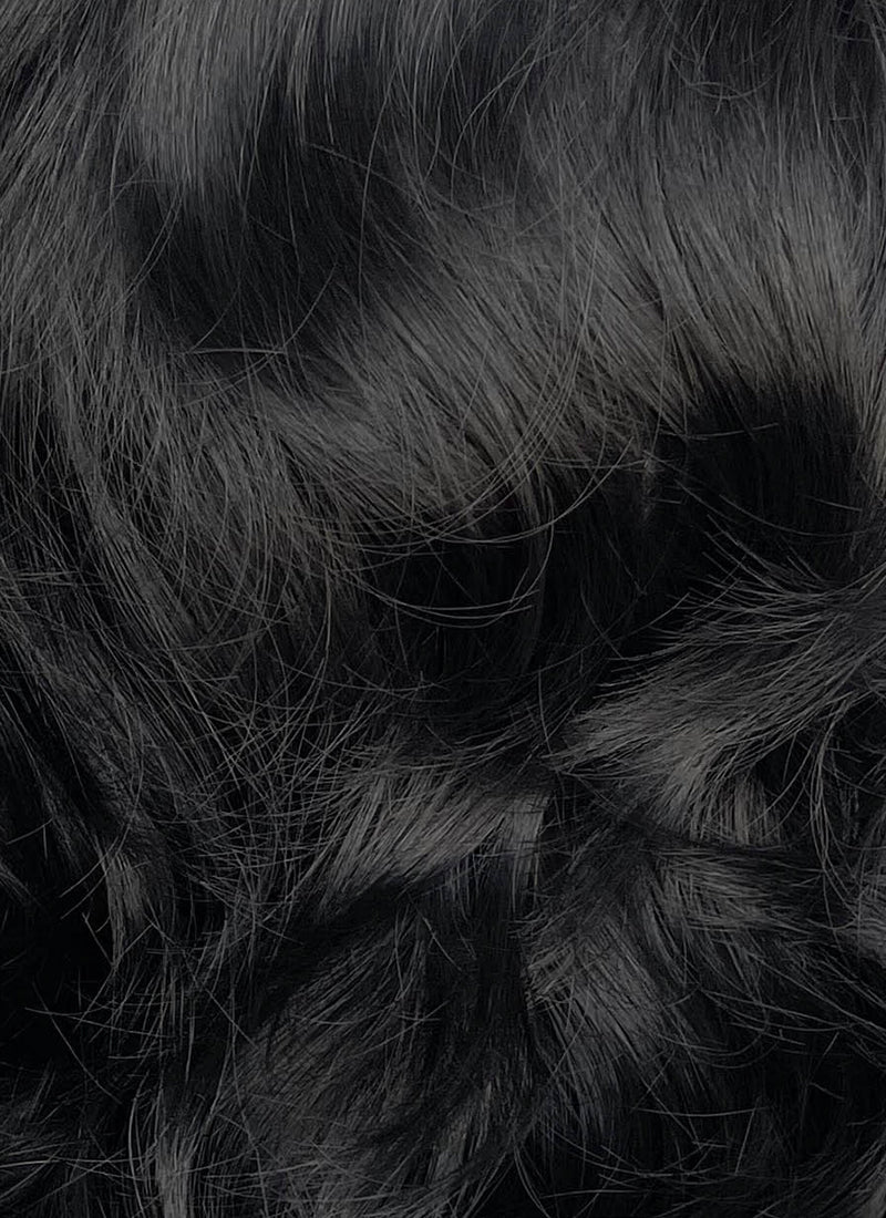 Snow White 1937 Jet Black Wavy Bob Lace Front Synthetic Wig LF8040