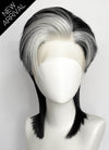 Black With Silver White Straight Lace Front Synthetic Wig LF8041