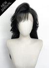 Jet Black Straight Lace Front Synthetic Hair Wig With Fuffy Bang LF8053