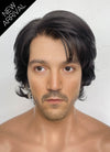 Star Wars: Andor Cassian Andor Black Wavy Lace Front Synthetic Men's Wig LF8055