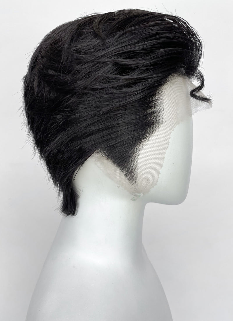 Superman Black Straight Lace Front Synthetic Men's Wig LF8060