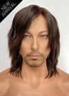 Death Stranding 2: On the Beach Sam Brown Wavy Lace Front Synthetic Men's Wig LF8062