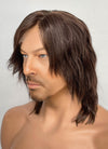 Death Stranding 2: On the Beach Sam Brown Wavy Lace Front Synthetic Men's Wig LF8062