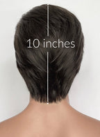 Brunette Straight Lace Front Synthetic Hair Men's Wig LF8064