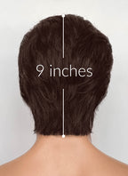 The Fantastic Four Mister Fantastic Reed Richards Brown Mixed Silver Grey Straight Lace Front Synthetic Men's Wig LF8072