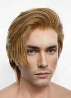 Medium Blonde Straight Lace Front Synthetic Men's Wig NM022