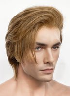 Medium Blonde Straight Lace Front Synthetic Men's Wig NM022