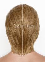 Medium Blonde Straight Lace Front Synthetic Men's Wig NM022
