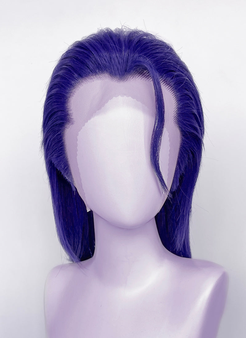 Critical Role The Mighty Nein Mollymauk Tealeaf Purplish Blue Straight Lace Front Synthetic Men's Wig LF8091
