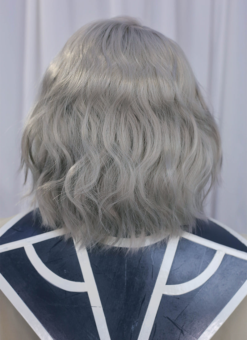 Baldur's Gate 3 Isobe Grey Wavy Lace Front Synthetic Wig LF8092