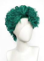 Green Curly Lace Front Synthetic Men's Wig LF8100A