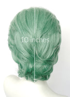 Pastel Green Wavy Lace Front Synthetic Hair Wig LF8119