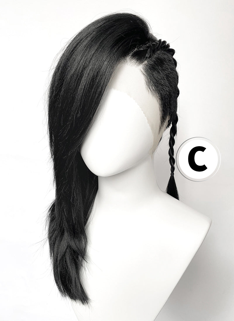 Long Lace Front Wig with Shaved Side -  3 Styles Available | Multiple Colors | Free 2 Wig Caps Included LF8126