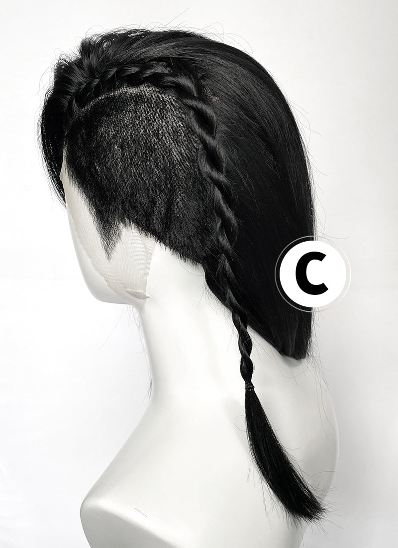 Long Lace Front Wig with Shaved Side -  3 Styles Available | Multiple Colors | Free 2 Wig Caps Included LF8126