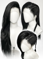 Long Lace Front Wig with Shaved Side -  3 Styles Available | Multiple Colors | Free 2 Wig Caps Included LF8126