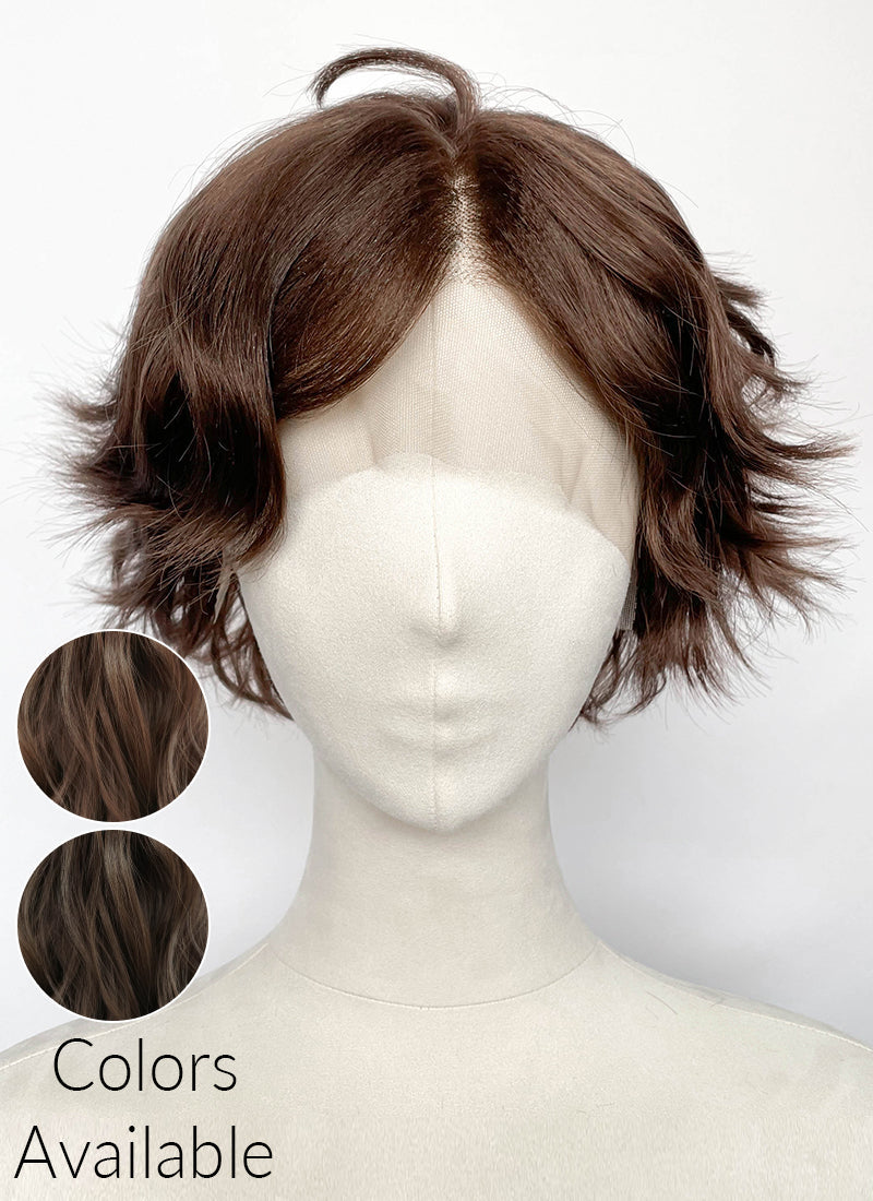 Critical Role Thimble Brown Wavy Lace Front Synthetic Wig LF8138
