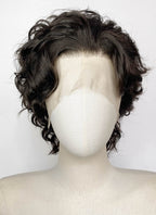 House of Dragon Prince Jacaerys Velaryon Brunette Curly Lace Front Synthetic Men's Wig LF8140
