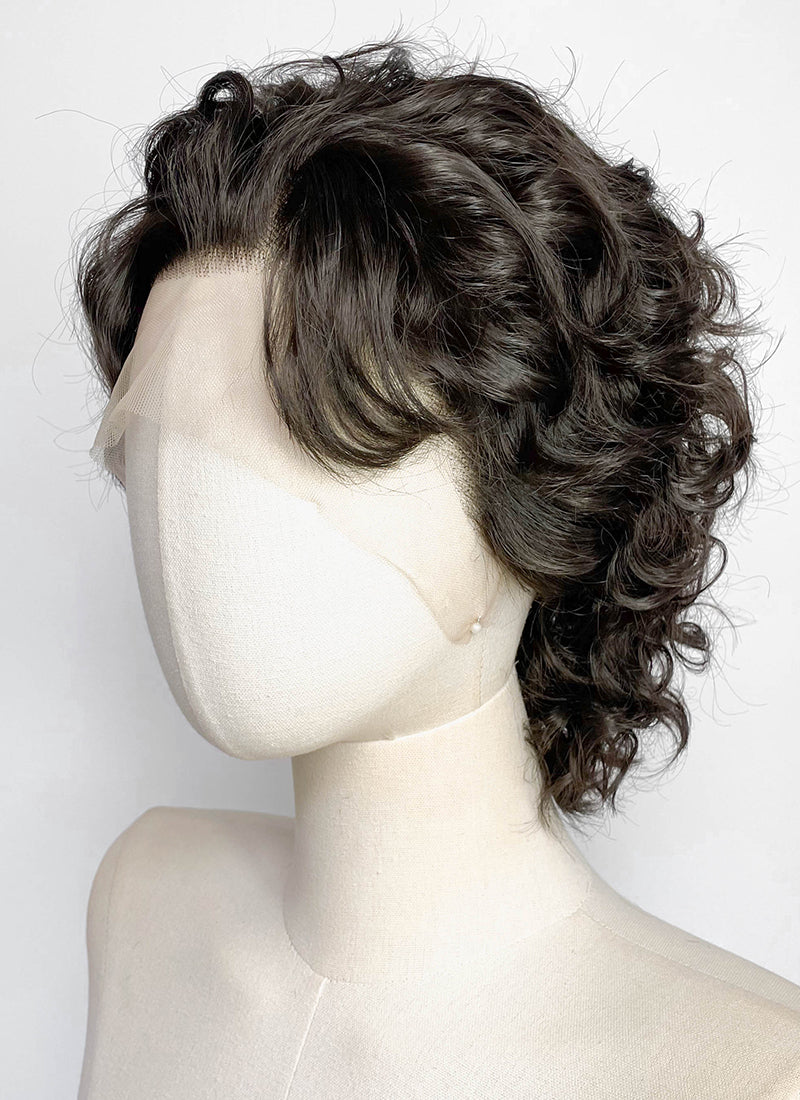 House of Dragon Prince Jacaerys Velaryon Brunette Curly Lace Front Synthetic Men's Wig LF8140