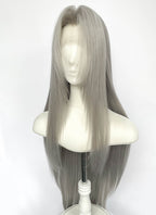 Final Fantasy Sephiroth Grey Straight Lace Front Synthetic Men's Wig LF8141