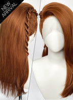 Ginger Straight Braided Lace Front Synthetic Men's Wig With Shaved Side LF8147