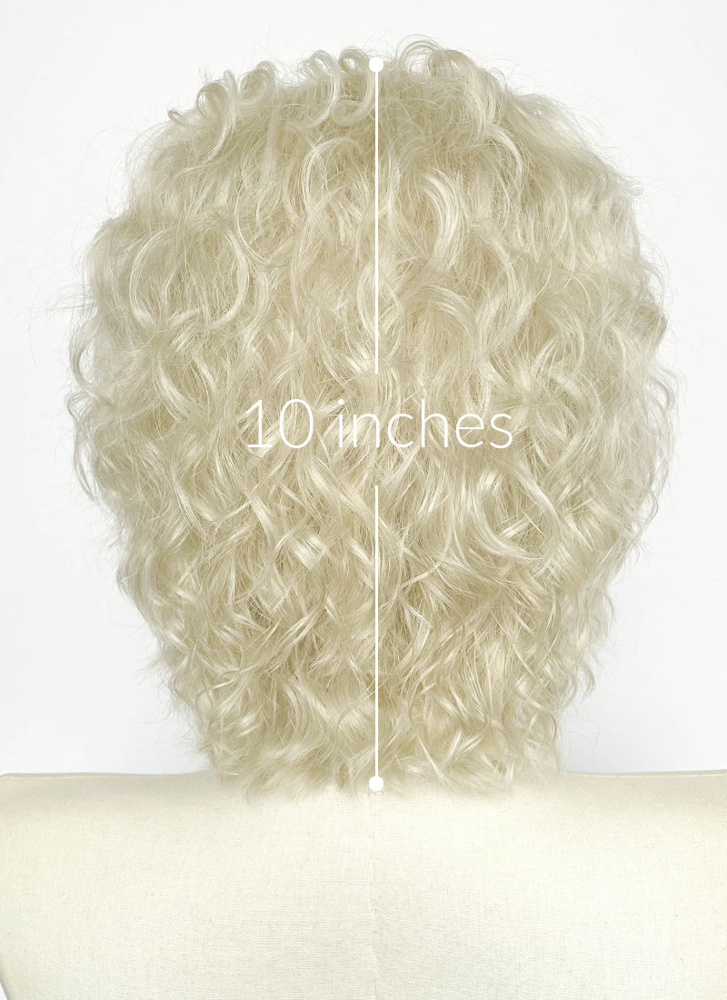 House of Dragon Prince Jacaerys Velaryon Ash Blonde Curly Lace Front Synthetic Men's Wig LF8149