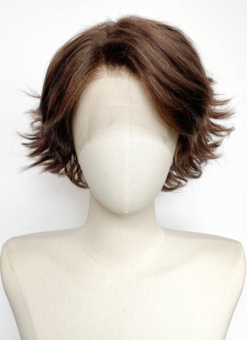 Tangled Rapunzel Brown Wavy Lace Front Synthetic Wig LF8150