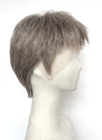 The Odyssey Odysseus Ash Silver Gray Straight 13" x 6" Lace Top Synthetic Men's Wig LF8151