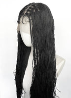 Black Braided Lace Front Synthetic Wig LFCS294