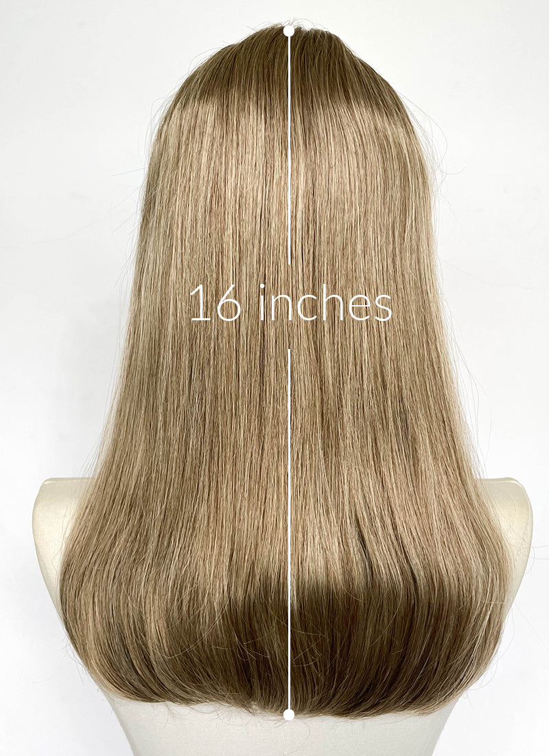Mixed Blonde Straight Lace Front Synthetic Wig LFCS350