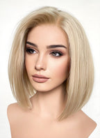 Blonde Straight Bob Lace Front Synthetic Wig LFK5542